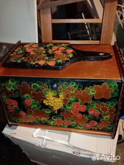 Набор Хлебница и доска старинная