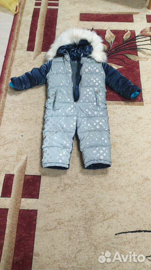 Зимний комбинезон для девочки 92
