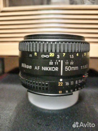 Объектив nikon 50mm 1 8 D