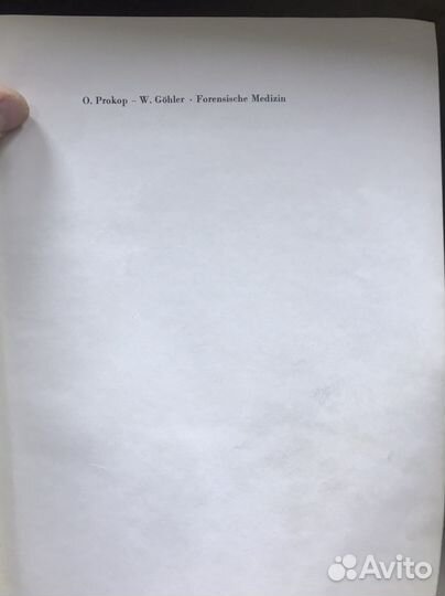 Forensische Medizin O.Prokop Berlin 1975
