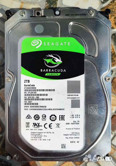 Жесткий диск 3.5 SATA HDD 2tb