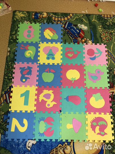 Мягкий коврик-пазл