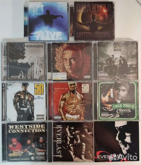 Американскиий, зарубежный, немецкий рэп на CD