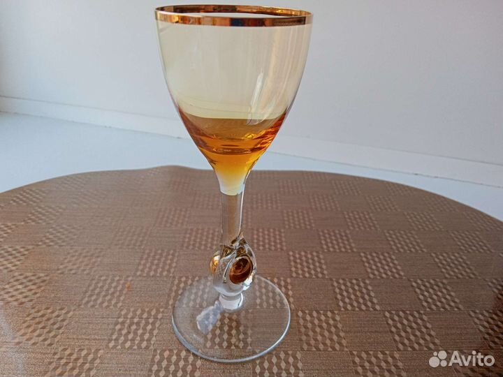 Набор бокалов из чешского стекла 18 шт. СССР