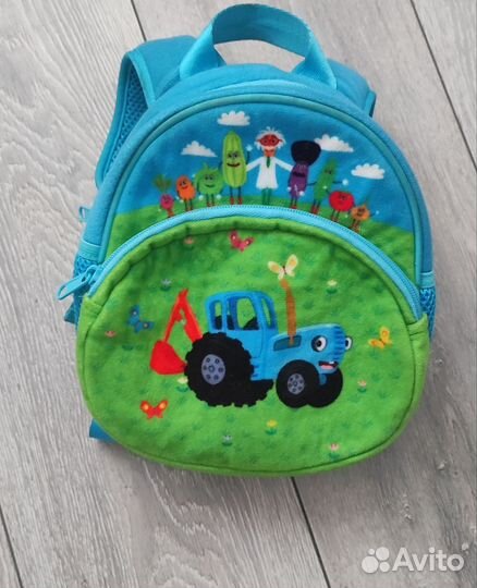 Рюкзак синий трактор