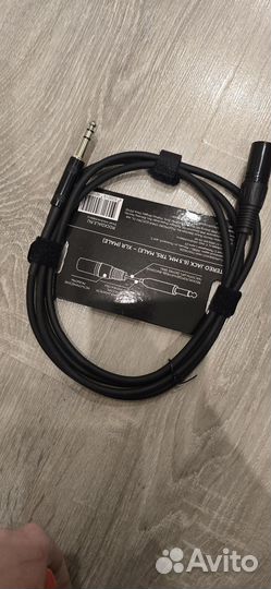 Кабель xlr jack 6.3