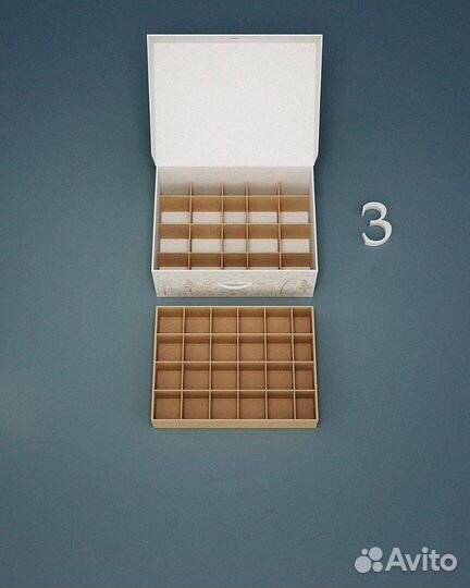 Коробка для хранения елочных игрушек №1 для шаров