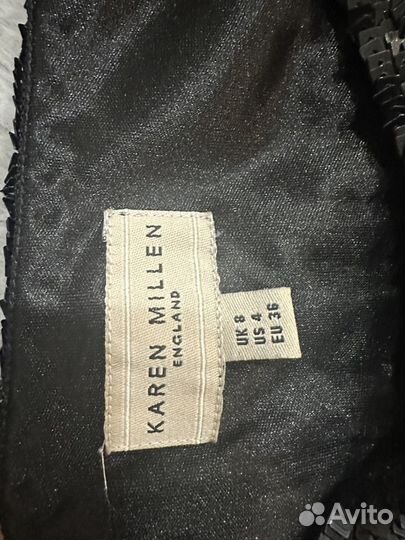 Блестящие брюки Karen Millen женские