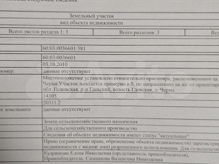 Участок 1,41 га (СНТ, ДНП)