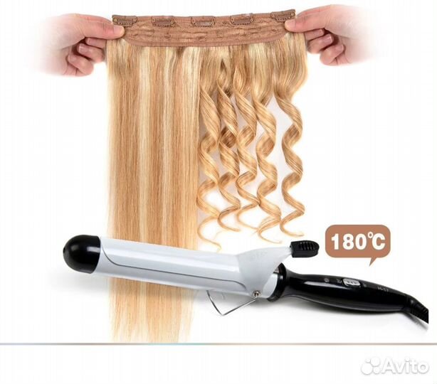 Волосы на заколках новые