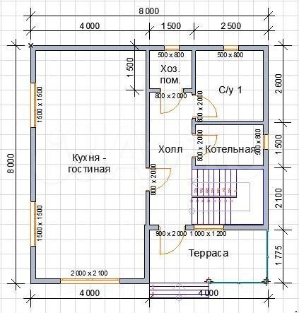 Дом 110 м² на участке 1 сот.