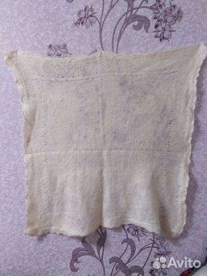 Пуховый платок паутинка