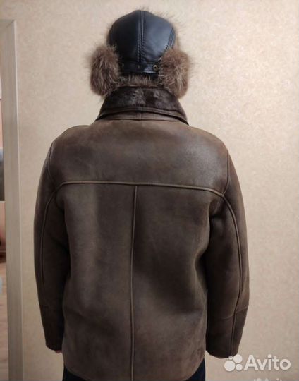 Дублёнка мужская 50 зимняя теплая