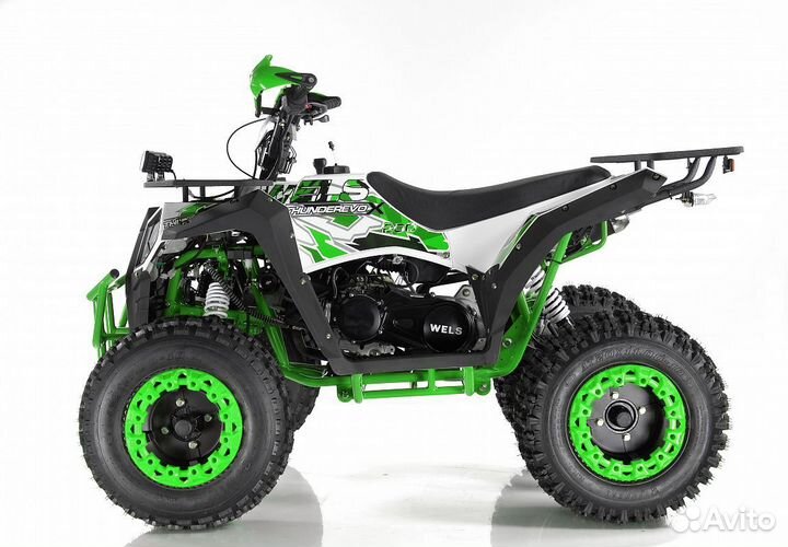 Квадроцикл wels EVO X2 200CC зеленый/белый