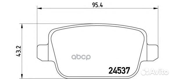 Колодки торм.зад. P24075 Brembo