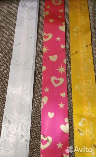 Подарочная упаковка (бумага, плёнка, банты)