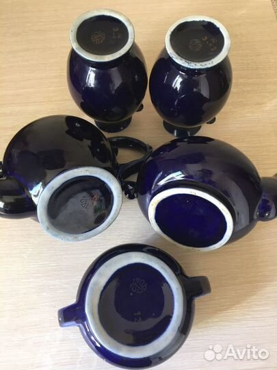 Чайная кобальтовая посуда Бронницы, Довбыш