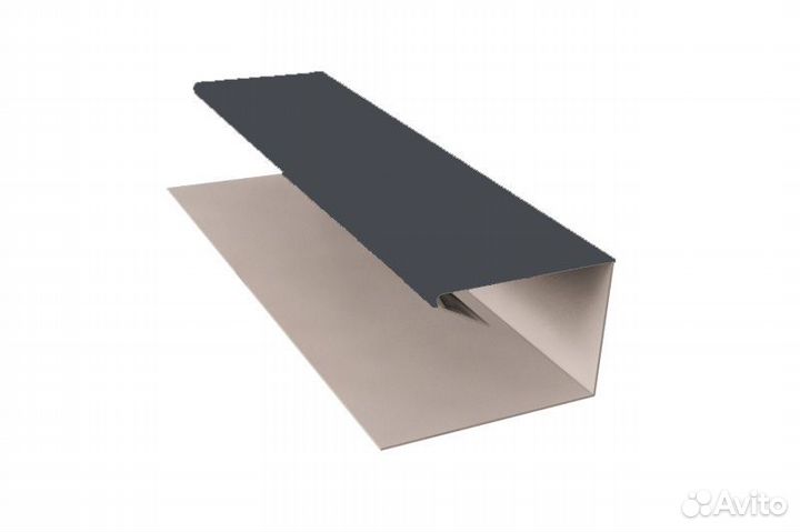 J-профиль металлический, RAL 7024 (Графитовый)