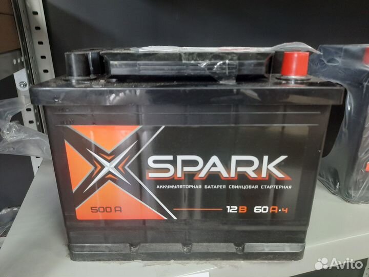 Аккумулятор spark 60Ач 500А обратная полярность