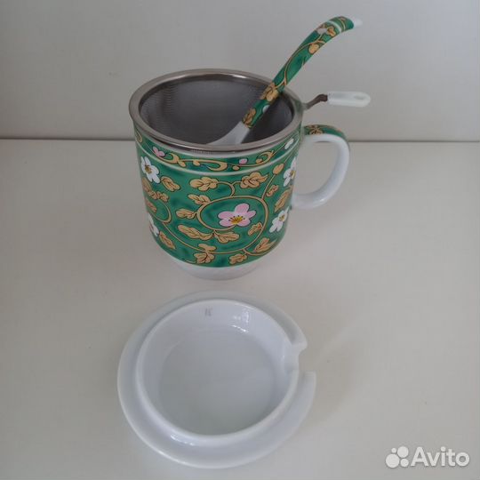 Кружка заварочная с метал ситом Auratic, новая