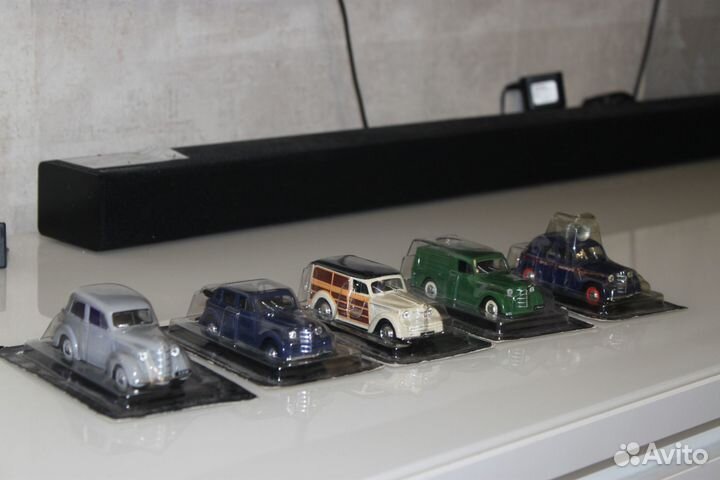 Модели автомобилей 1:43 автолегендымосквич,ким,апа