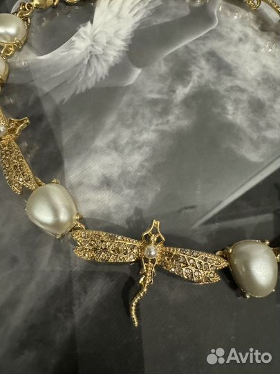 Колье со стрекозами