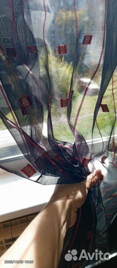 Тюль-вуаль новая