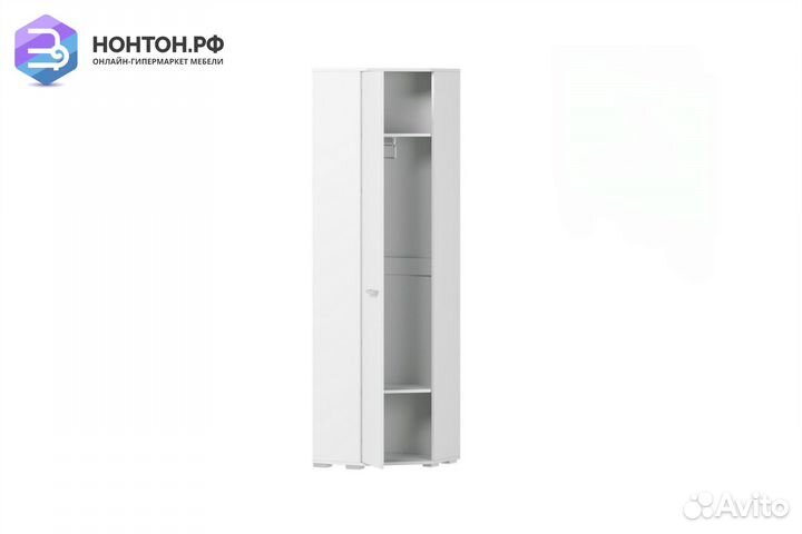 Шкаф Домино А угловой белый