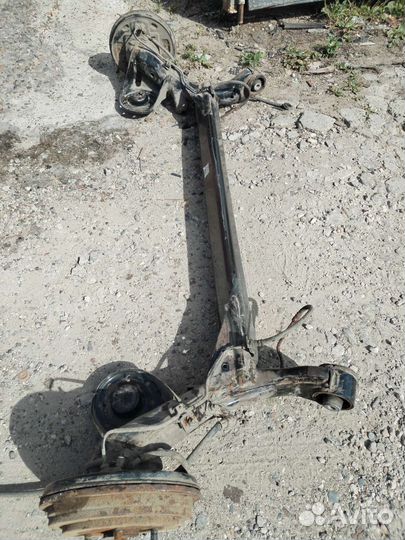 Задняя балка Рио 3 солярис1 глушитель