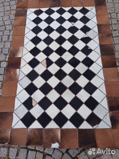 Ковер пэчворк шкура Зебу 230 см Чад