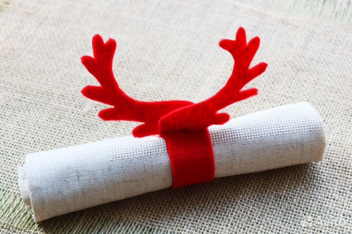 Кольца для салфеток новогодние, 12 шт