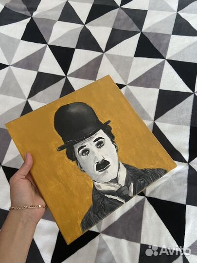 Интерьерная картина, портрет Чарльза Чаплина