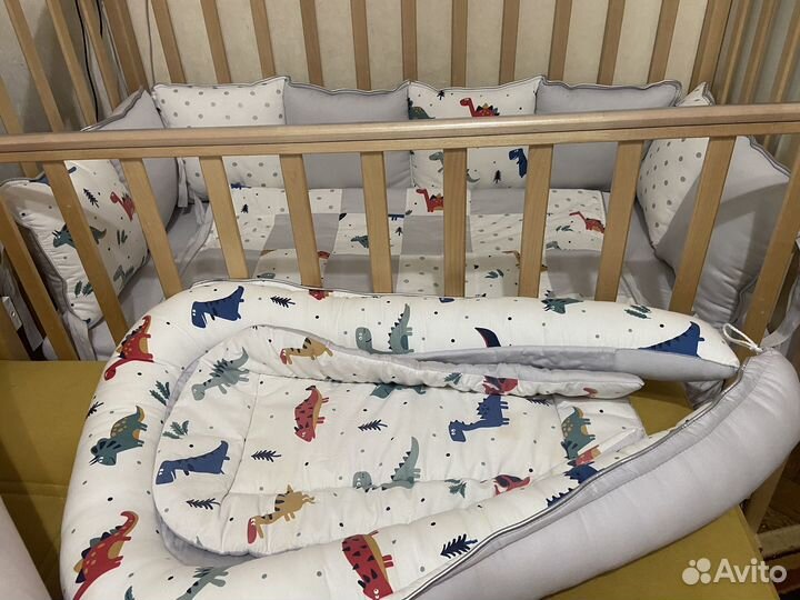 Бортики в кроватку,одеяло,кокон