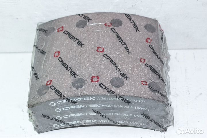 Накладка тормозная передняя Howo Createk длинная