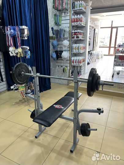 Штанга со скамьей