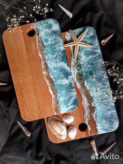 Сервировочные доски и декор в технике ResinArt