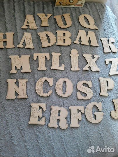 Набор деревянных англ букв