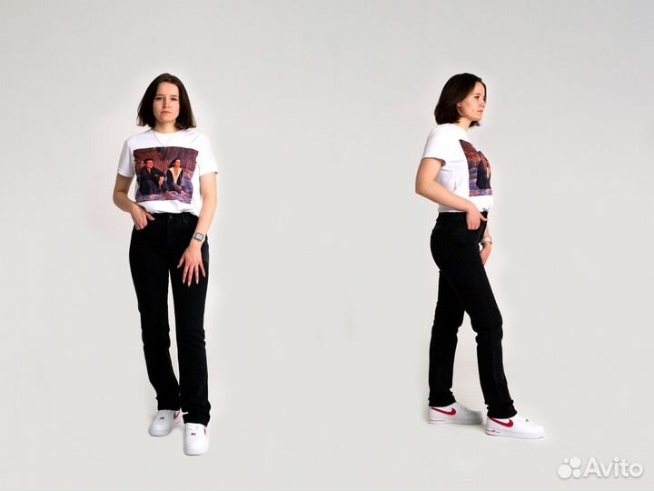 Джинсы Levis 724 чёрные большие размеры