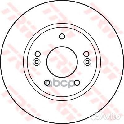 Диск торм передн df4922 TRW