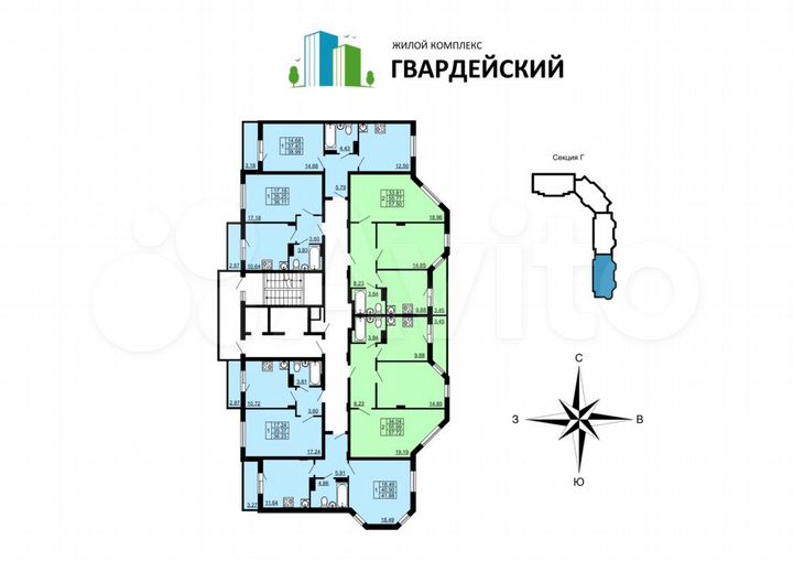 1-к. квартира, 39 м², 1/12 эт.
