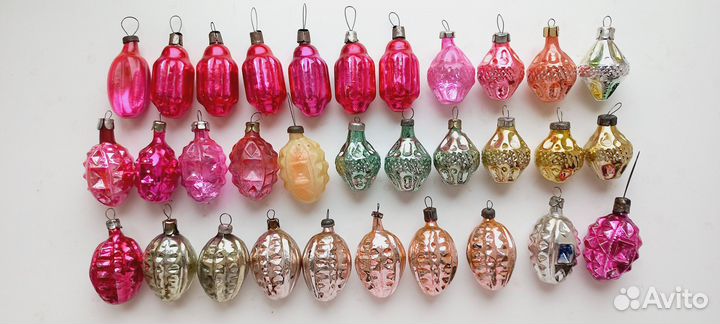 Фонарики пирамидки елочные игрушки СССР