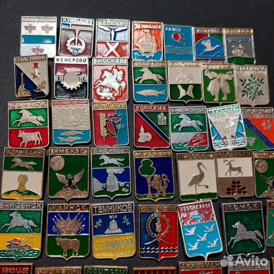 Значки гербы городов