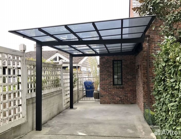 Навес из стекла