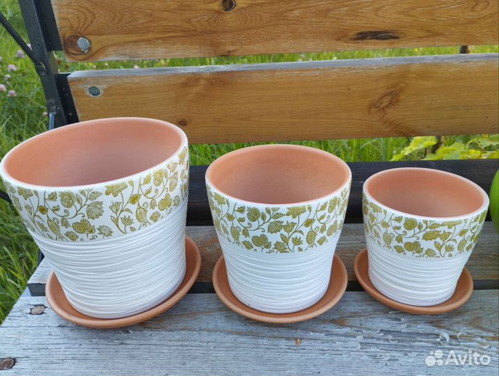 Керамические горшки для цветов