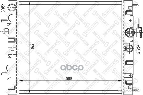 1025984SX радиатор системы охлаждения АКПП Niss