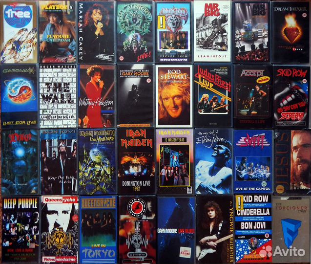 Коллекция лицензионных видеокассет (музыка)