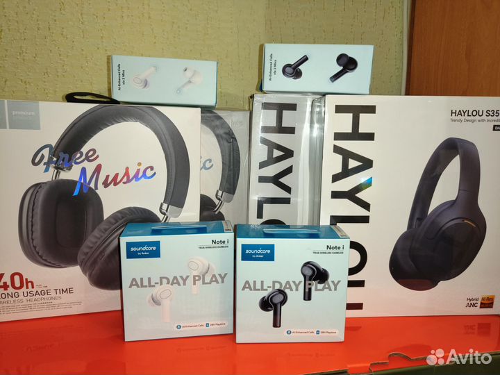 Наушники Anker Note i, Haylou s35, hoco