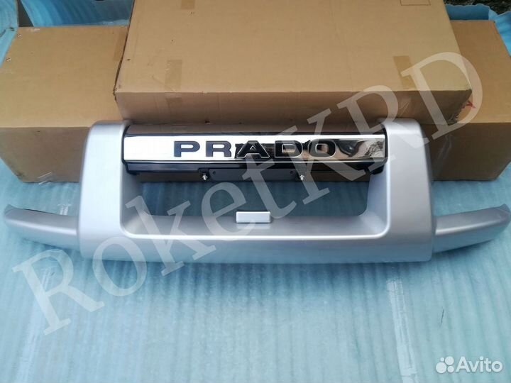 Кенгурятник Land Cruiser Prado 120 в Наличии Сереб