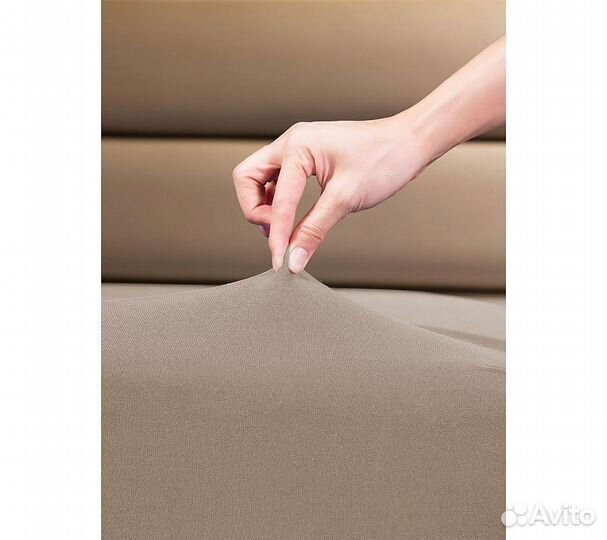 Простынь GoodNight Трикотаж 140х200х20 Какао на ре