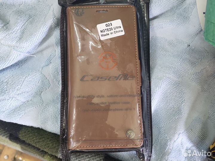 Кожаный чехол для note20 ultra